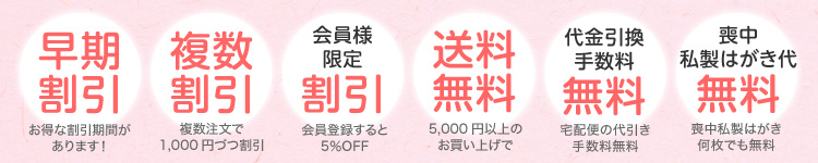 年賀職人の割引はとってもお得です